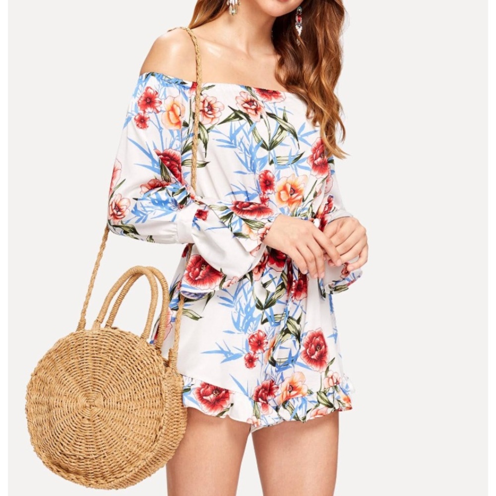 Round Straw Crossbody Bag